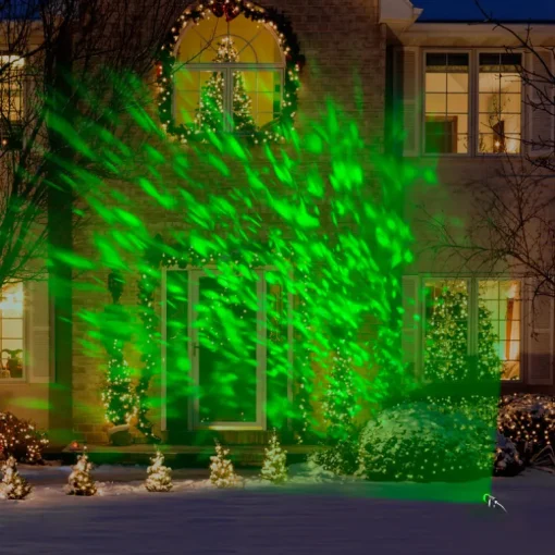 Gemmy Lightshow Kaleidoscope LED Kaleidoscope Spotlight Green 3 lights Black (Pack of 8)