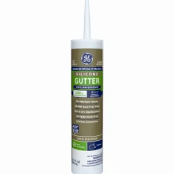 General Electric Clear Silicone 27 g/L VOC Gutter & Flashing Sealant 10.1 oz. (Pack of 12)