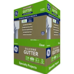 General Electric Clear Silicone 27 g/L VOC Gutter & Flashing Sealant 10.1 oz. (Pack of 12)