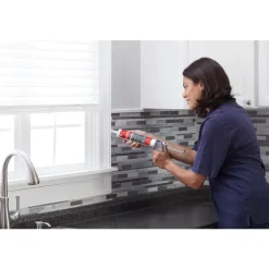General Electric Max Flex White Siliconized Low VOC Acrylic Caulk 10.1 oz. (Pack of 12)