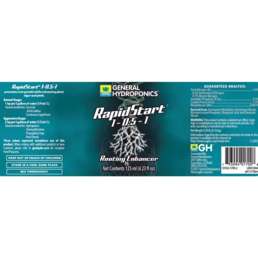 General Hydroponics RapidStart Rooting Enhancer 125 ml
