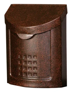 Gibraltar Mailboxes Lockhart Decorative Galvanized Steel Wall Mount Copper Mailbox