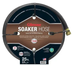 Gilmour 5/8 in. Dia. x 25 ft. L Soaker Black Vinyl Soaker Hose