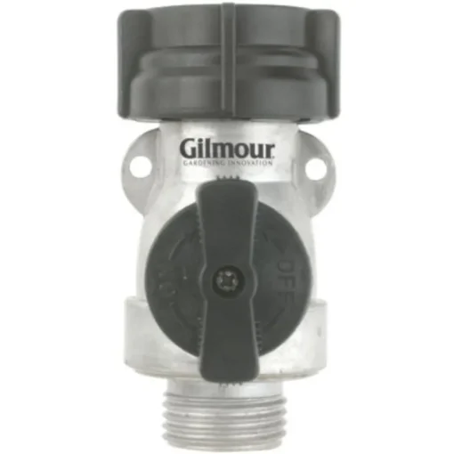 Gilmour 801074-1001 Single Shut Off Valve Aluminum Connector
