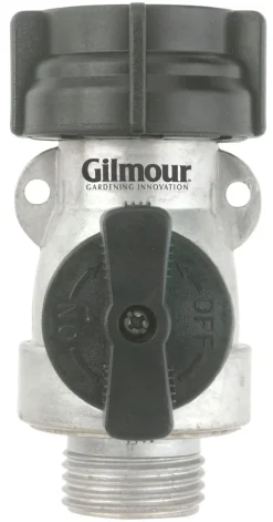 Gilmour 801074-1001 Single Shut Off Valve Aluminum Connector
