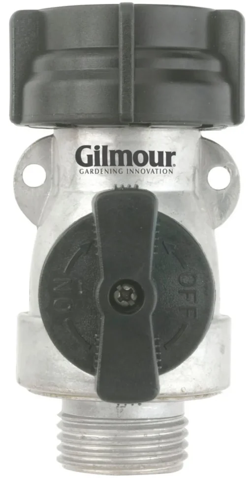Gilmour 801074-1001 Single Shut Off Valve Aluminum Connector