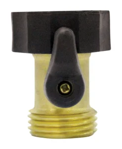 Gilmour Brass Threaded Male Hose Shut-off Valve
