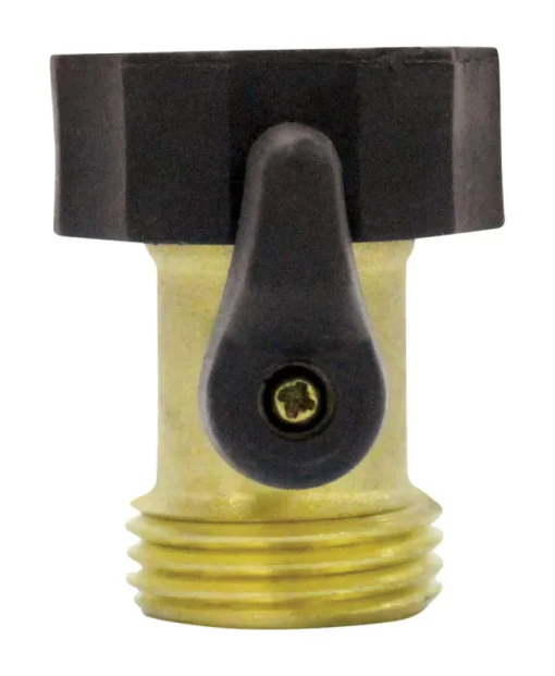 Gilmour Brass Threaded Male Hose Shut-off Valve
