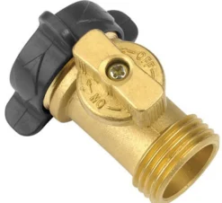 Gilmour Brass Threaded Male Hose Shut-off Valve