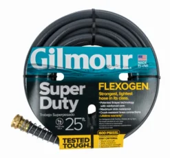 Gilmour Flexogen 5/8 in. Dia. x 25 ft. L Gray Garden Hose