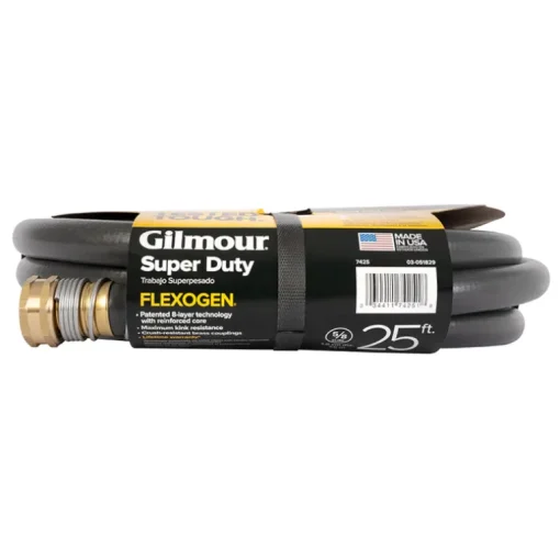 Gilmour Flexogen 5/8 in. Dia. x 25 ft. L Gray Garden Hose