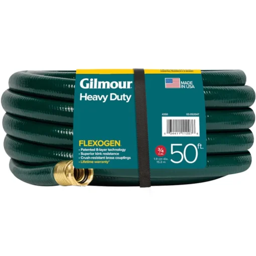 Gilmour Flexogen 3/4 in. Dia. x 50 ft. L Heavy-Duty Gray Hose