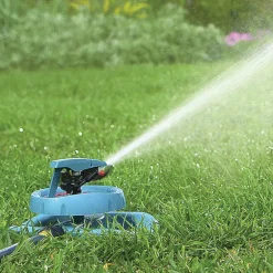 Gilmour Green Plastic Full-Circle Pattern Impact Sprinkler 5800 sq. ft. Coverage 43 ft. Range