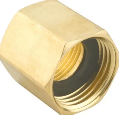 Gilmour Heavy Duty 3/4 in. Brass Threaded Double Female Hose Accessory Connector