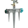 Gilmour Metal Gray Spike Base Impulse Sprinkler 5800 sq. ft. Coverage