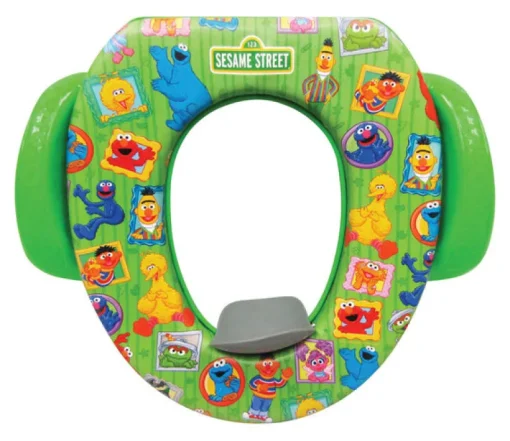 Ginsey Sesame Street Framed Friends Round Soft Child's Toilet Seat
