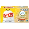 Glad OdorShield 13 gal. Tall Kitchen Bags Drawstring 40 pk (Pack of 6)