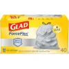 Glad ForceFlex 13 gal Tall Kitchen Bags Drawstring 40 pk (Pack of 6)