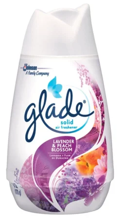 Glade Lavender & Peach Blossom Scent Air Freshener 6 oz. Solid (Pack of 12)