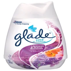 Glade Lavender & Peach Blossom Scent Air Freshener 6 oz. Solid (Pack of 12)