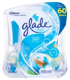 Glade Plug-Ins Clean Linen Scent Air Freshener Refill 1.34 oz Liquid