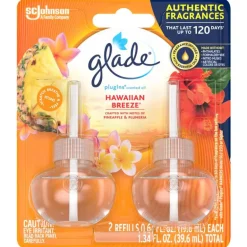 Glade Plug-Ins Hawaiian Breeze Liquid Refill Scent Air Freshener 1.34 oz. (Pack of 6)