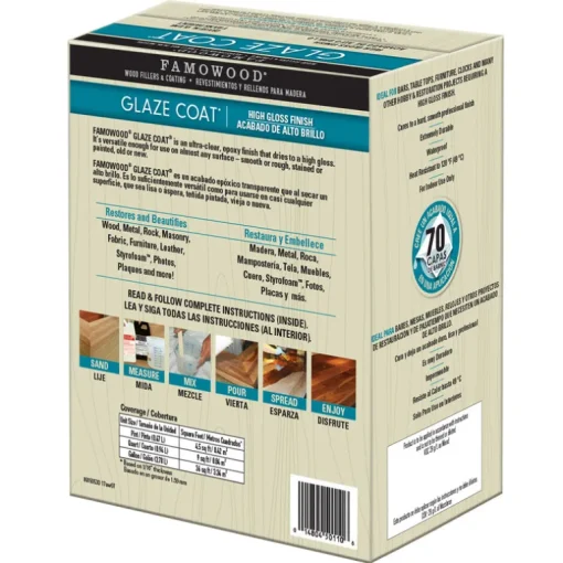 Glaze Coat Famowood High Gloss Clear Glaze 1 gal. (Pack of 2)