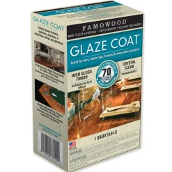 Glaze Coat Famowood High Gloss Clear Glaze 1 qt. (Pack of 4)