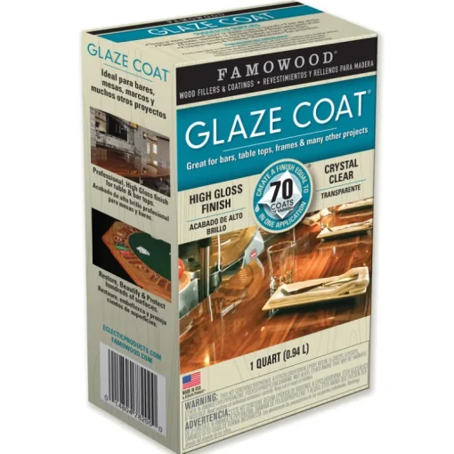 Glaze Coat Famowood High Gloss Clear Glaze 1 qt. (Pack of 4)