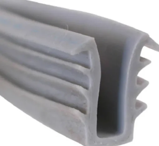 Glazing Channel, Gray Vinyl, 19/64, 15/64 - 9/32-In.