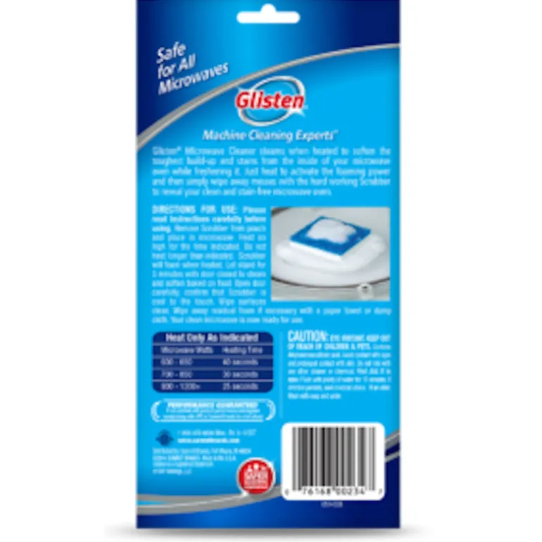 Glisten Lemon Scent Microwave Cleaner 2 pk Sponge