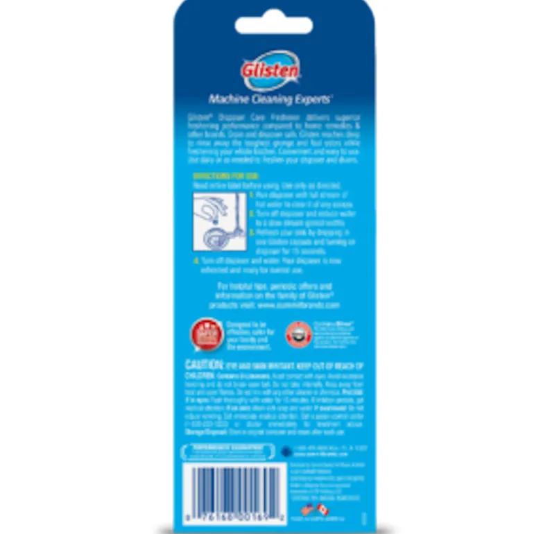 Glisten Tablet Garbage Disposer Freshener 10 pk (Pack of 12)