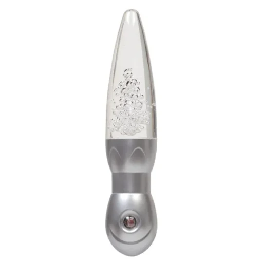 Globe Electric Designer Silver Automatic Plug-in Lava Lamp LED Night Light 120V