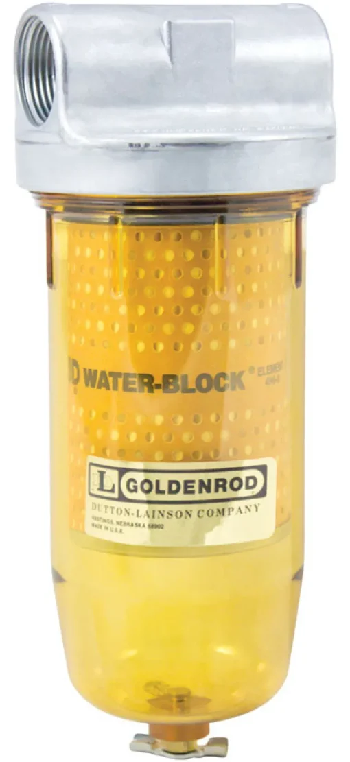 Goldenrod Steel Water Block Fuel Filter 25 gpm