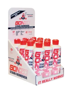 Gonzo No Scent Ultra Effective Stain Remover Liquid 8 oz. for Clothes & Furniture (Pack of 12)