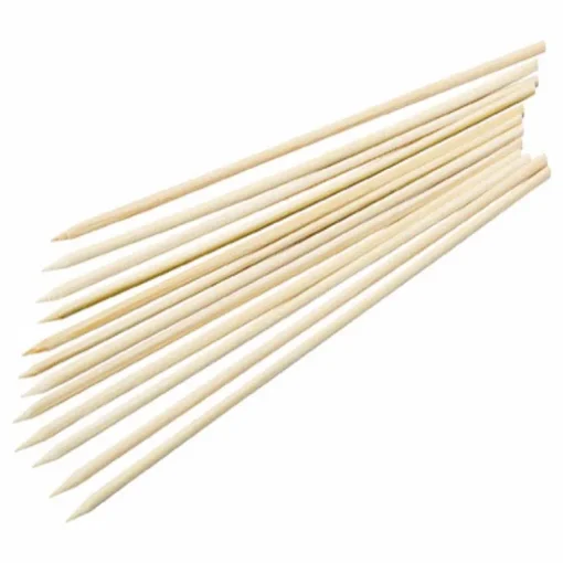 Good Cook Natural Smooth Solid Non-Porous Bamboo Dishwasher Safe Skewer 10 L in. for Grilling