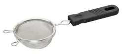 Good Cook Silver/Black Aluminum Mesh Strainer
