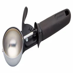 Good Cook Silver/Black Stainless Steel Ice Cream Scoop