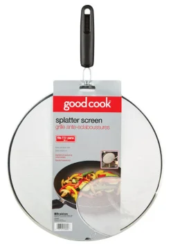 Good Cook Silver/Black Stainless Steel Splatter Screen