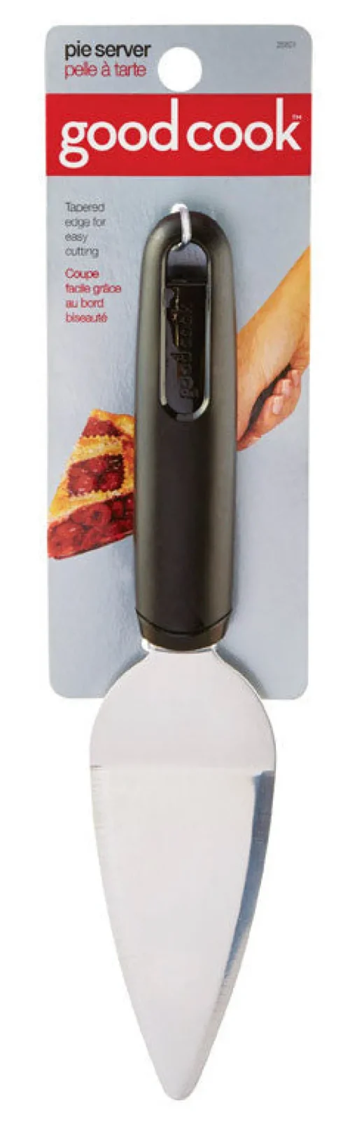 Good Cook Silver/Black Stainless Steel Pie Server