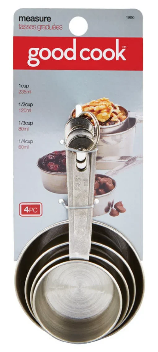 Good Cook Stainless Steel Silver Measuring Set