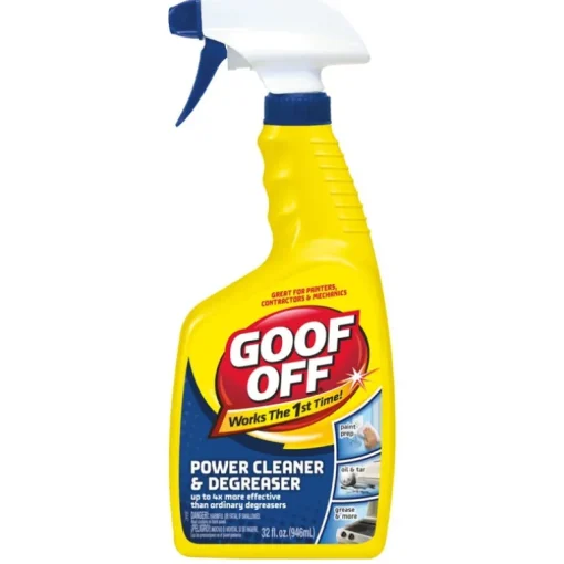 Goof Off No Scent Cleaner and Degreaser Liquid 32 oz (Pack of 6).