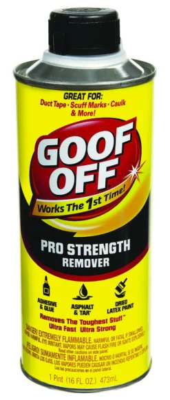 Goof Off Pro Strength All Purpose Remover 1 pt. (Pack of 6)