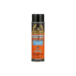 Gorilla Black Rubber Waterproof Patch & Seal Spray 16 oz (Pack of 6)