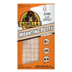 Gorilla Home and Office High Strength Rubber Mounting Putty 2 oz. (Pack of 8)