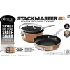 Gotham Steel Stackmaster Aluminum Fry Pan Set Copper