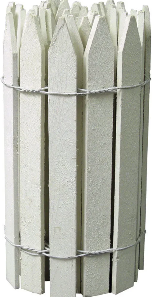 Greenes 144 in. L x 16 in. H Wood White Garden Fence (Pack of 4)