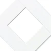 Grid Axcents 48 in. W X 8 ft. L White Plastic Lattice Panel