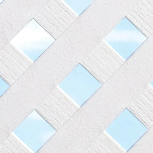 Grid Axcents 48 in. W X 8 ft. L White Plastic Privacy Lattice Panel
