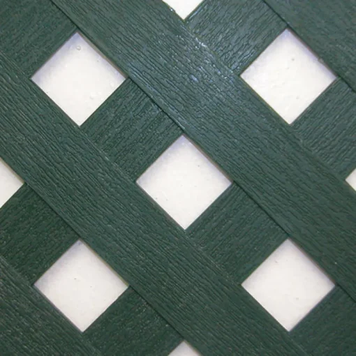 Grid Axcents 48 in. W X 8 ft. L Forest Green Plastic Privacy Lattice Panel